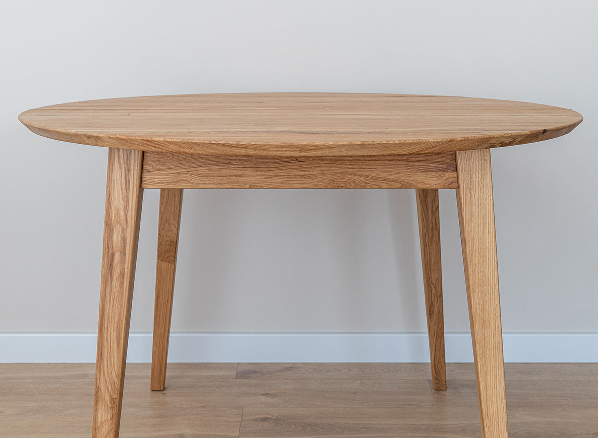 Round oak table 110 cm Orbetello