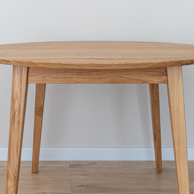 Round oak table 110 cm Orbetello