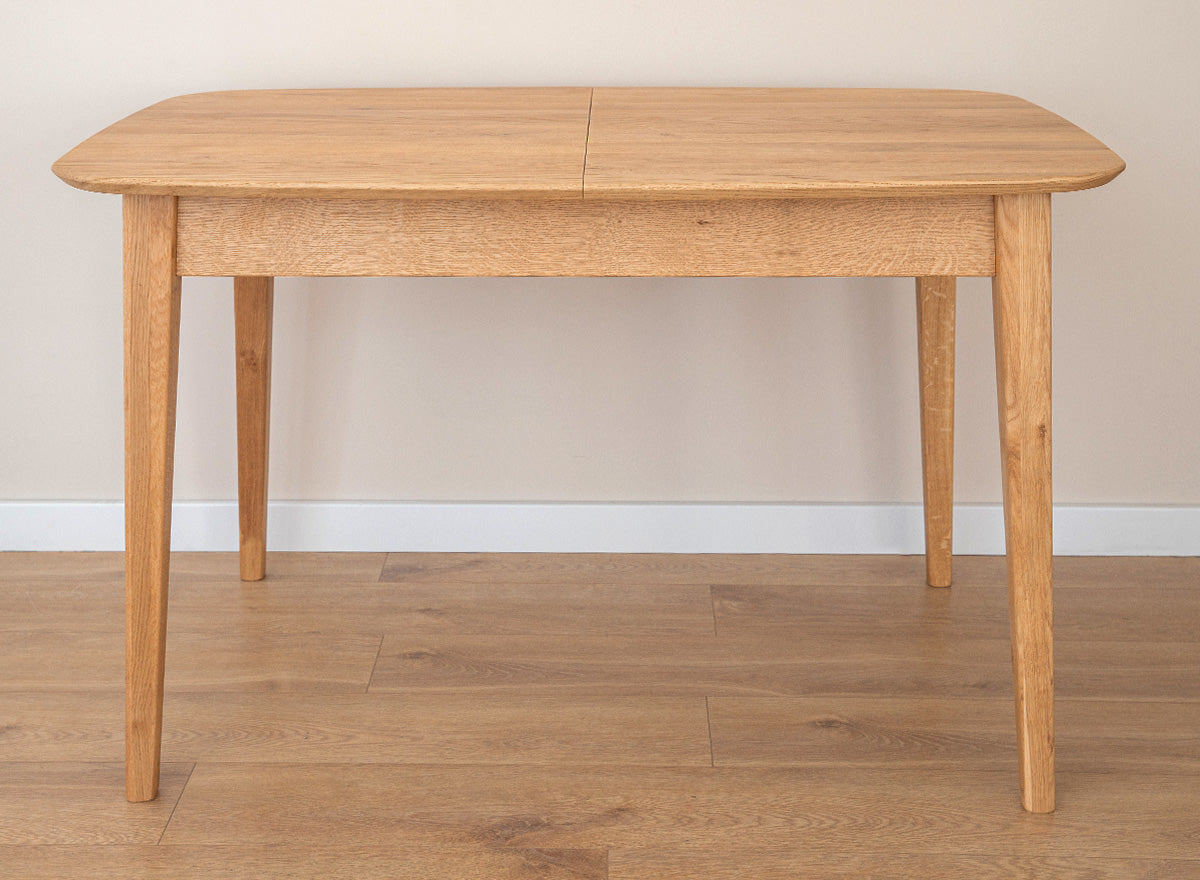 Rectangular extendable table 120cm, oak Orbetello