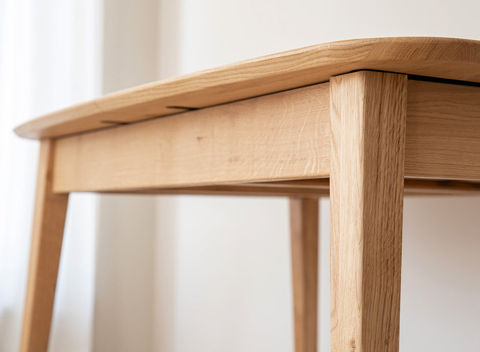 Rectangular extendable table 120cm, oak Orbetello