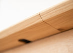 Rectangular extendable table 120cm, oak Orbetello
