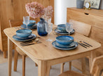 Rectangular extendable table 120cm, oak Orbetello