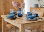 Rectangular extendable table 120cm, oak Orbetello