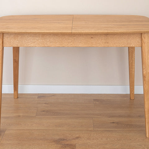 Rectangular extendable table 120cm, oak Orbetello
