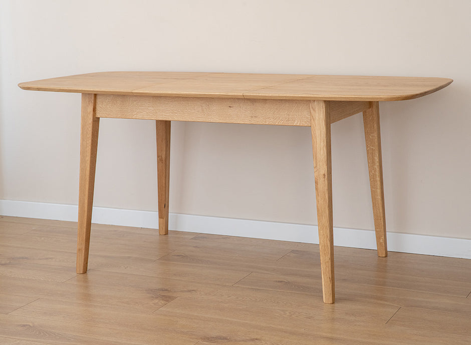 Rectangular extendable table 120cm, oak Orbetello