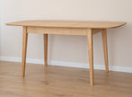 Rectangular extendable table 120cm, oak Orbetello