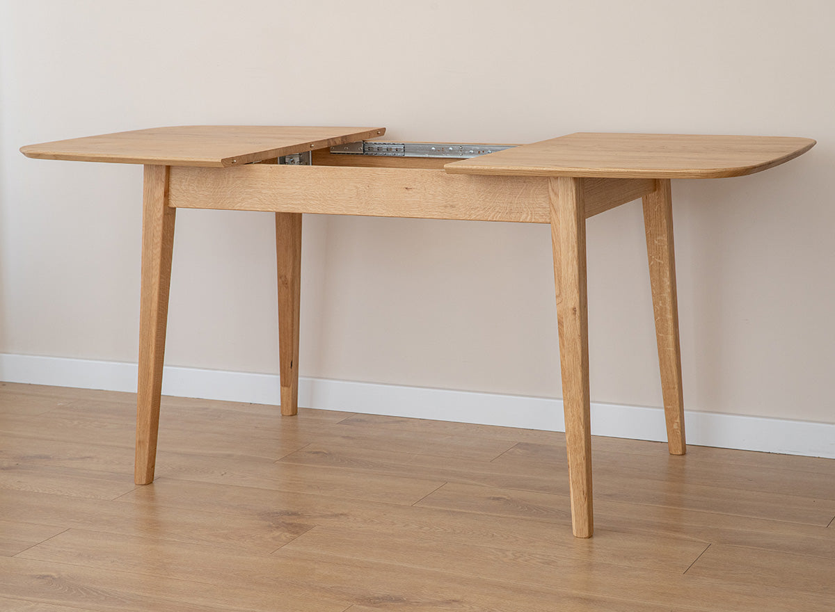 Rectangular extendable table 120cm, oak Orbetello