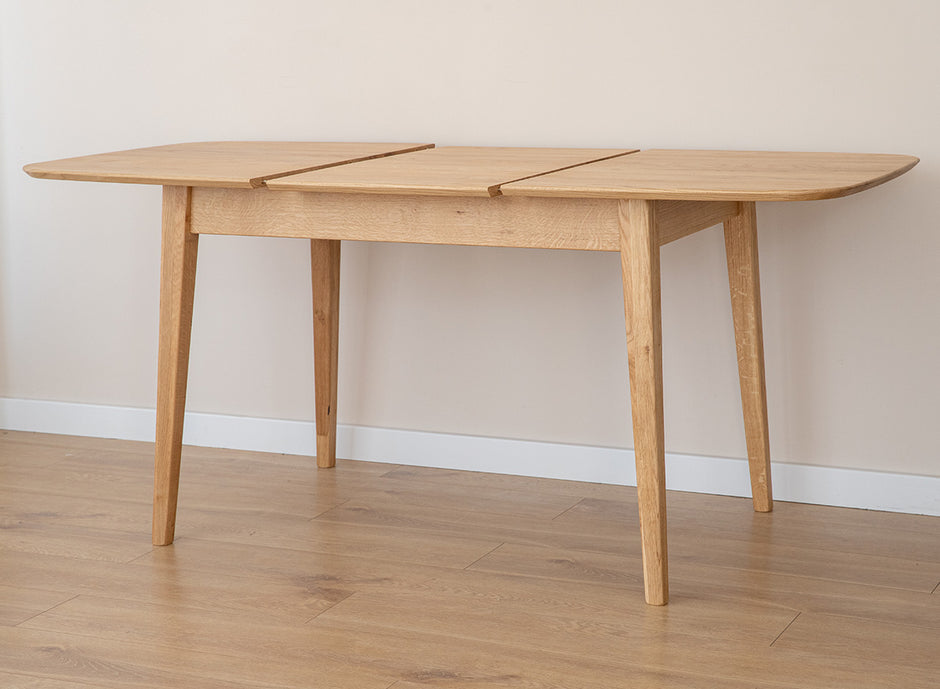 Rectangular extendable table 120cm, oak Orbetello
