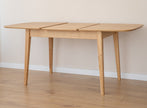 Rectangular extendable table 120cm, oak Orbetello