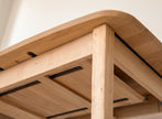 Rectangular extendable table 120cm, oak Orbetello
