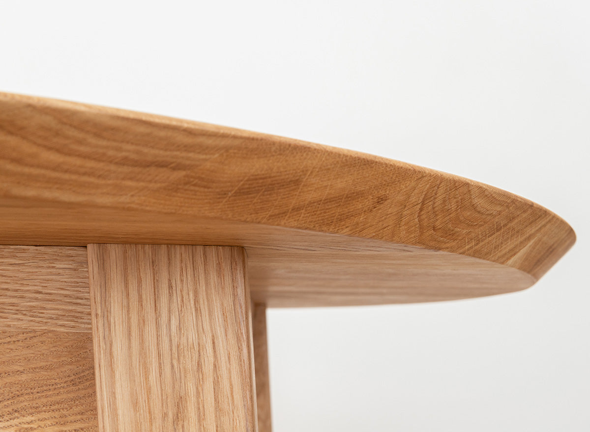 Round oak table 110 cm Orbetello