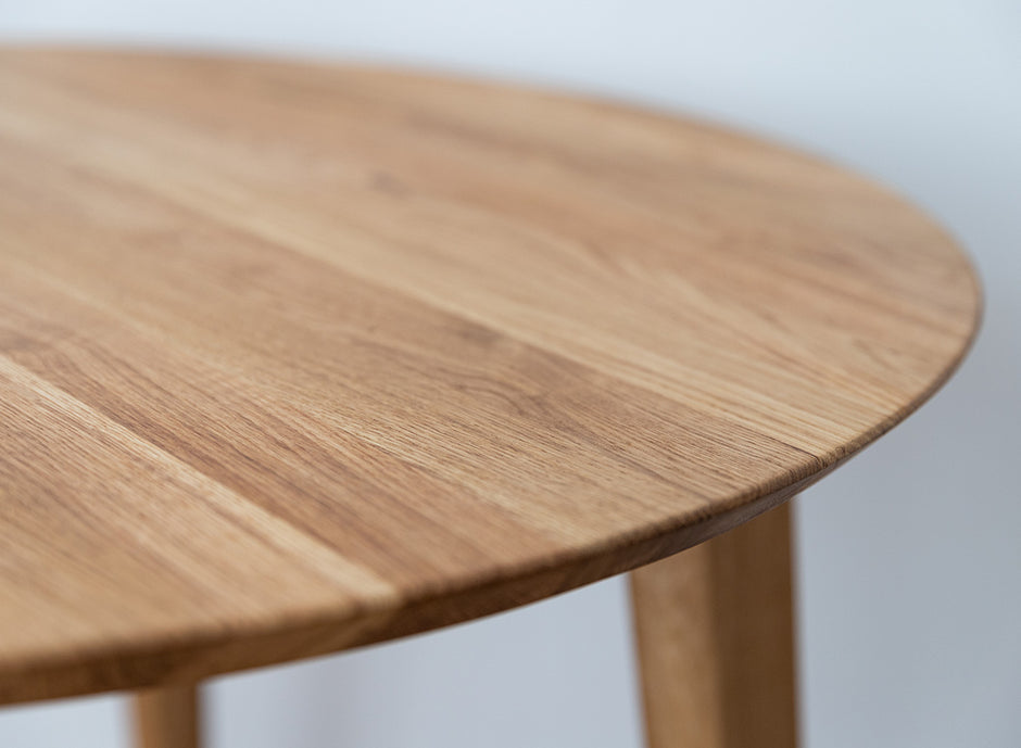 Round oak table 110 cm Orbetello
