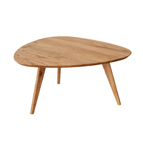 Oval oak coffee table 95x96 cm Orbetello