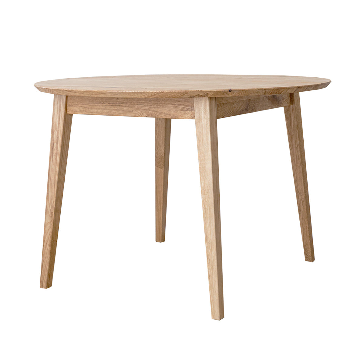 Round oak table 110 cm Orbetello