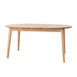 Round oak table 110 cm to 160 cm extendable Orbetello