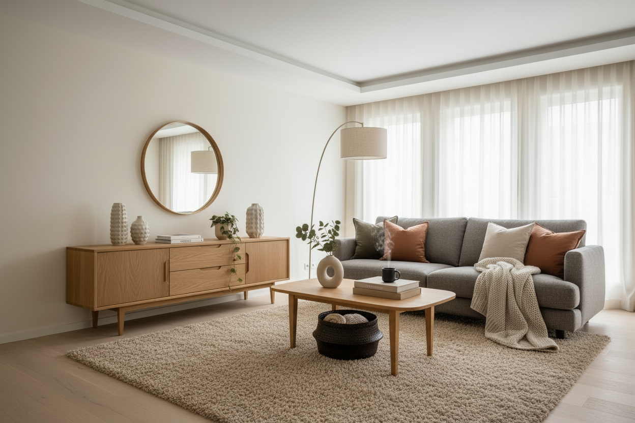 Stylish Living Space with Oak Furniture 2